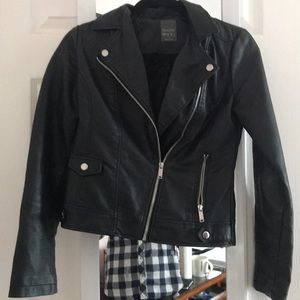 Black Vegan Leather Jacket